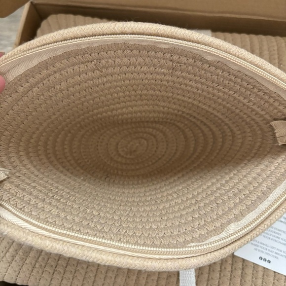 BOOQA Woven Rope Shoulder Tote & Small Handbag Set for Beach Pool Travel NWT - Picture 11 of 15